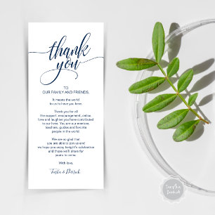 Rehearsal Dinner Thank you Place Setting Card