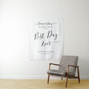 Rehearsal Dinner The Best Day Ever  Tapestry