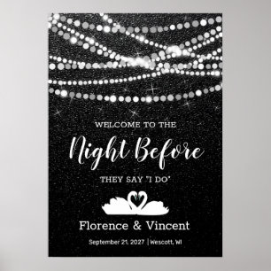 Rehearsal Dinner Welcome to the Night Before Post Poster