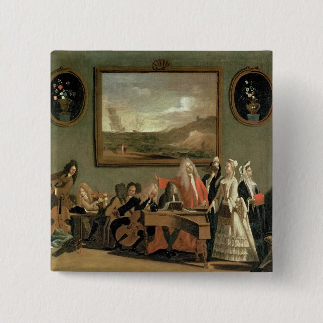 Rehearsal of an Opera 15 Cm Square Badge (Front)