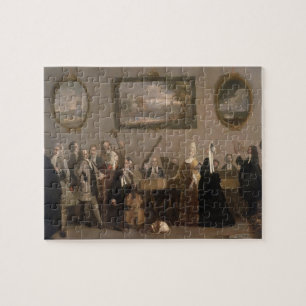 Rehearsal of an Opera, c.1709 (oil on canvas) Jigsaw Puzzle
