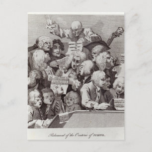 Rehearsal of the Oratorio of Judith, 1734 Postcard