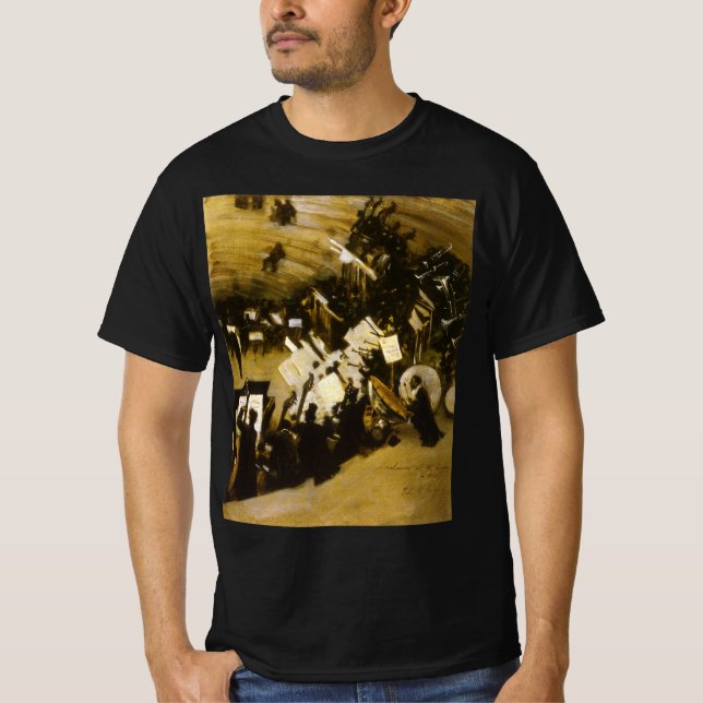 Rehearsal of the Pasdeloup Orchestra by JS Sargent T-Shirt (Front)