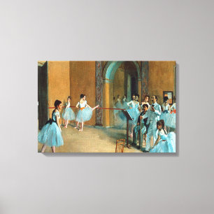 Rehearsal on the Foyer of the Opera La Rue Canvas Print