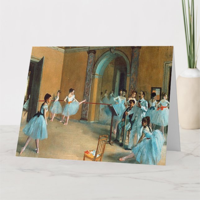 Rehearsal on the Foyer of the Opera La Rue  Card (Front)