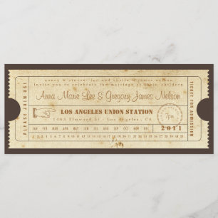 Rehearsal or Welcome Dinner - Ticket Invitation