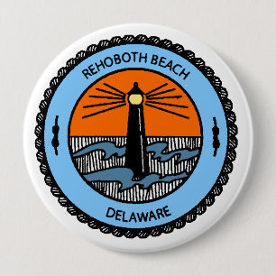 Rehoboth Beach. 10 Cm Round Badge