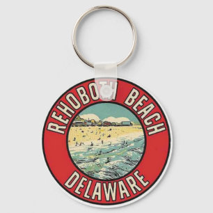 REHOBOTH BEACH, DE  Vintage Keychain