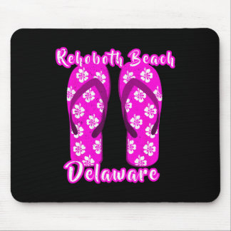 Rehoboth Beach Delaware Coastal Seashore Pink Flip Mouse Pad