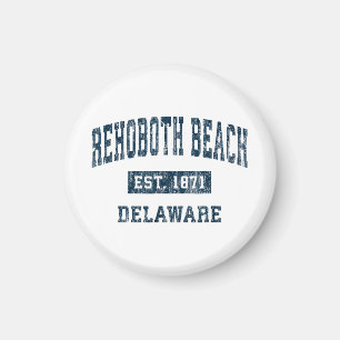 Rehoboth Beach Delaware DE Vintage Sports Design N Magnet
