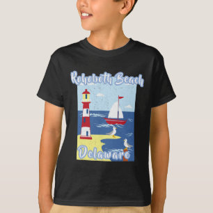 Rehoboth Beach Delaware Lighthouse Nautical Coasta T-Shirt