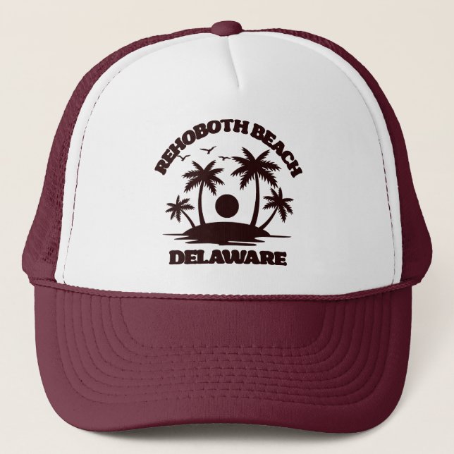 Rehoboth Beach Delaware Trucker Hat (Front)