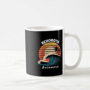 Rehoboth Beach Delaware Women Men Surfboarding Coffee Mug