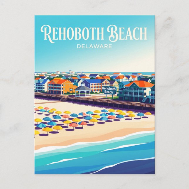 Rehoboth Beach USA Postcard (Front)