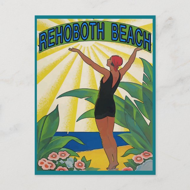 Rehoboth beach Vintage Postcard (Front)