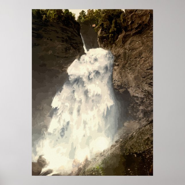 Reichenbach falls Switzerland Poster (Front)