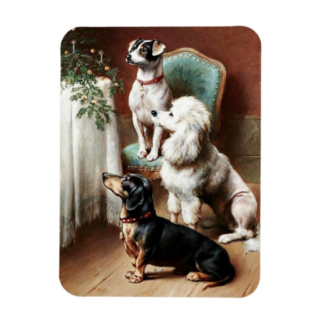 Reichert -  A Christmas Treat, painting, Magnet (Vertical)