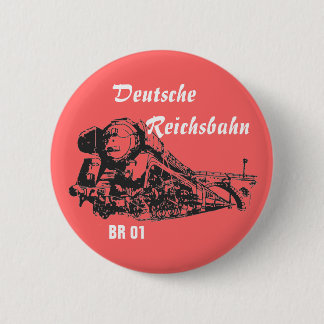 Reichsbahndesign BR01 6 Cm Round Badge