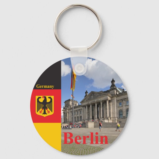 Reichstag building. Berlin, Germany Key Ring (Front)