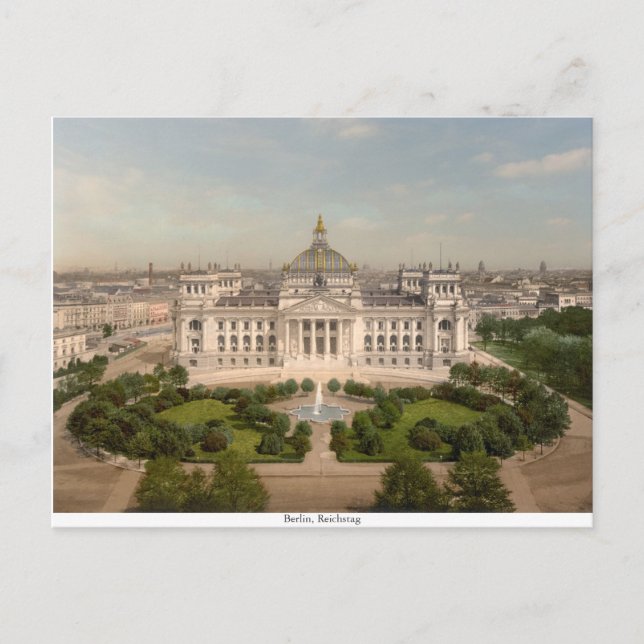 Reichstag Building, Berlin Germany Postcard (Front)