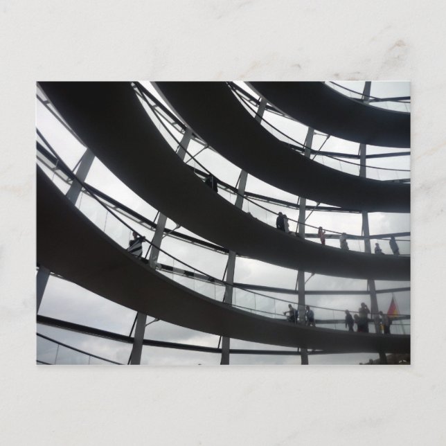reichstag dome curves postcard (Front)