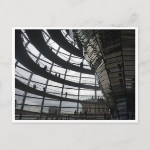 reichstag dome glass postcard