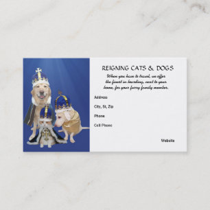 Reigning Cats & Dogs Business Card