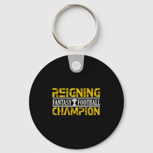 Reigning Fantasy Football Champion Shirt League Ch Key Ring