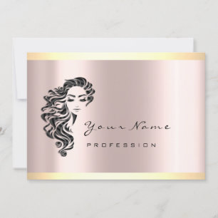 Reika Makeup Artist Beauty Studio Hairdresser Rose Invitation