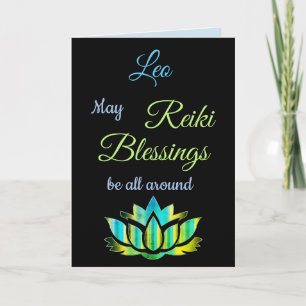 Reiki Blessings Get Well greeting Card