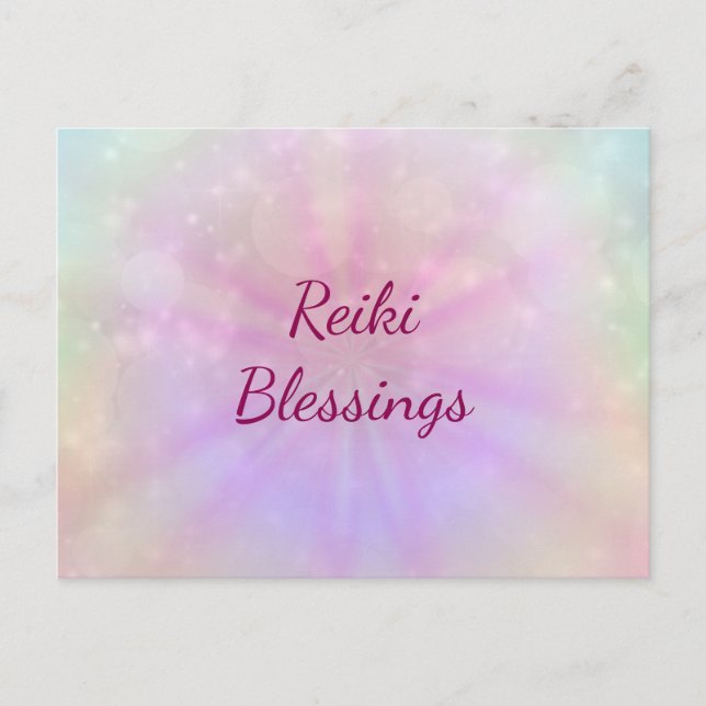 Reiki Blessings Postcard (Front)