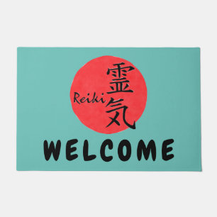 Reiki Calligraphy And Word 1 Doormat