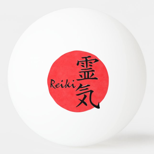 Reiki Calligraphy And Word 1 Ping Pong Ball (Front)