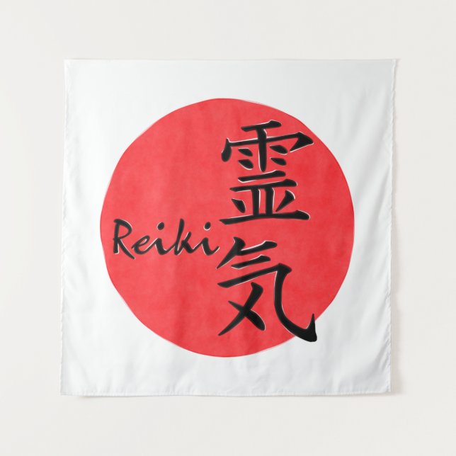 Reiki Calligraphy And Word 1 Tapestry (Front)