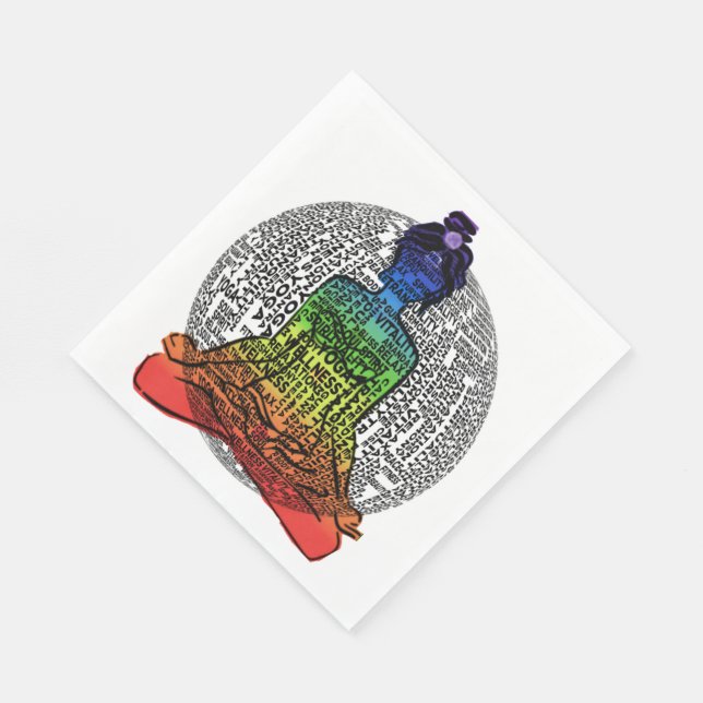 Reiki/Chakra Napkin (Corner)