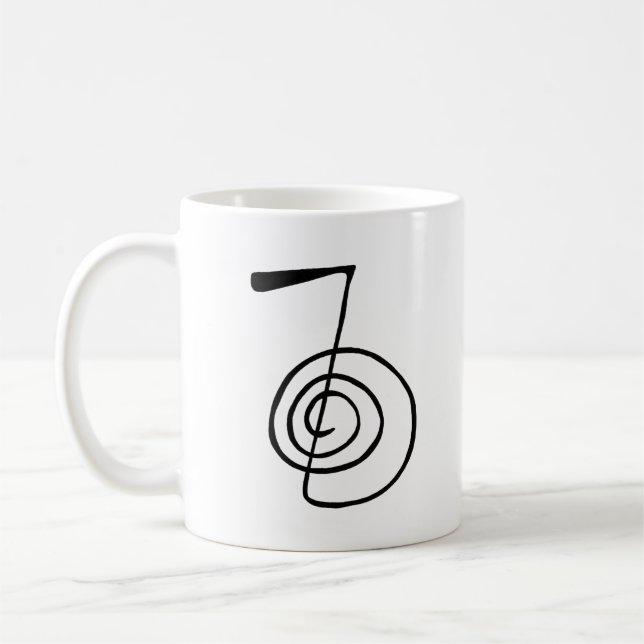 Reiki: Cho Ku Rei: The Power Symbol Just for today Coffee Mug (Left)
