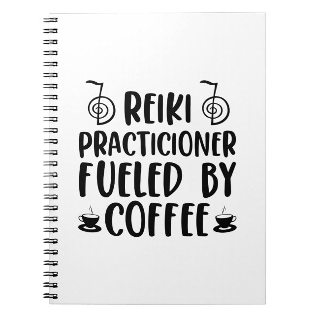 Reiki & Coffee | Reiki Master Reiki Gift Ideas Notebook (Front)