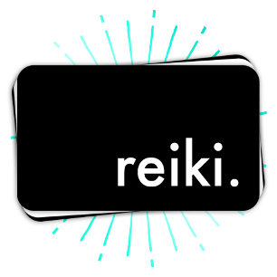 reiki. (colour customisable) business card