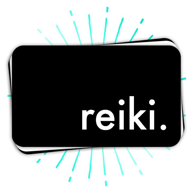 reiki. (colour customisable) business card (Creator Uploaded)