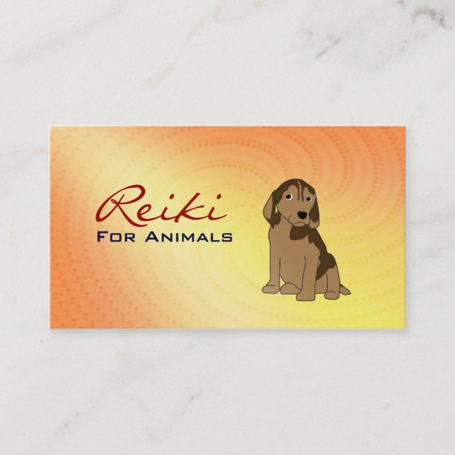 Reiki for Animals Business Cards (Front)