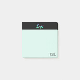 *~* Reiki Green Turquoise Blue &  Iridescent Post-it Notes
