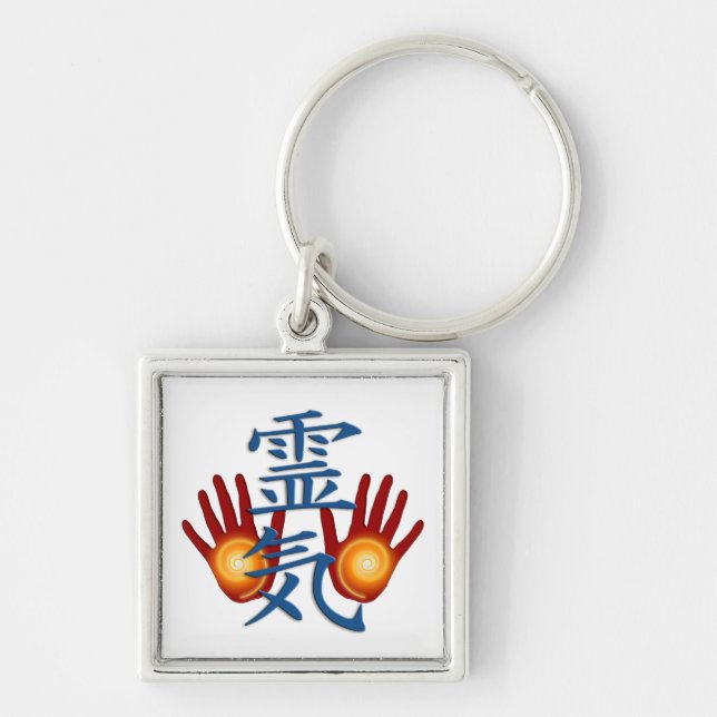 Reiki Hands Key Ring (Front)