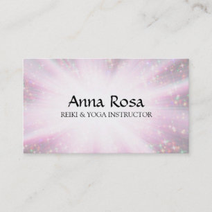 *~* Reiki Healer Rays Energy Healing Sparkle Business Card