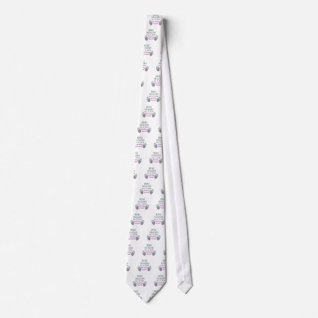 Reiki Healers Do It with Healing Hands Tie (Front)