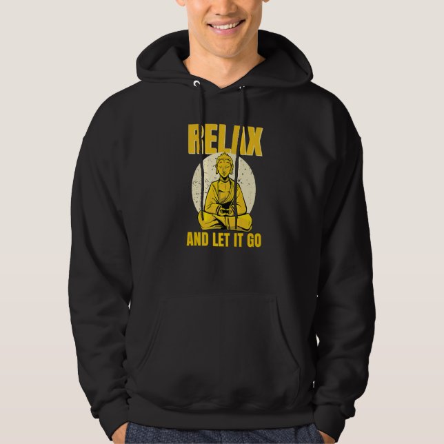 Reiki Healing Namaste Yoga Clothing - Buddha Relax Hoodie (Front)