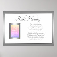 Reiki Healing Poem Art design