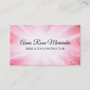 *~* Reiki Healing Rays Energy Healing Sparkles Business Card