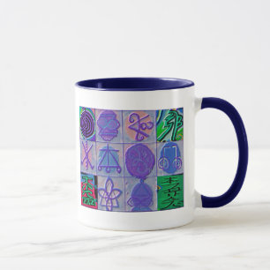 Reiki Healing Signs 12 Havenly blue Mug