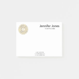 Reiki Healing Symbols in gold mandala Post-it Notes