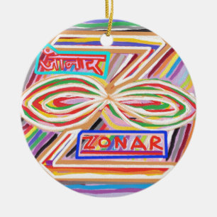 Reiki Karuna Ommantra : ZONAR Ceramic Tree Decoration